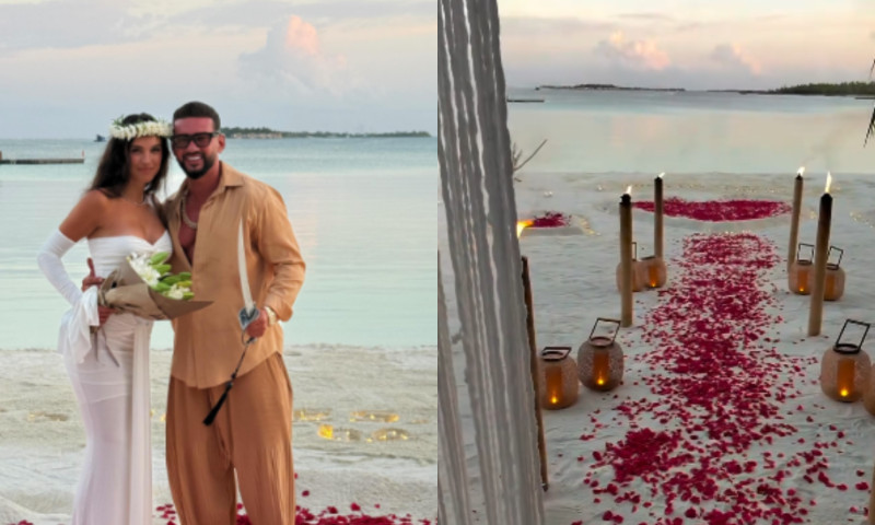 Dorian Popa și Andreea, nuntă discretă pe o plajă exotică din Maldive