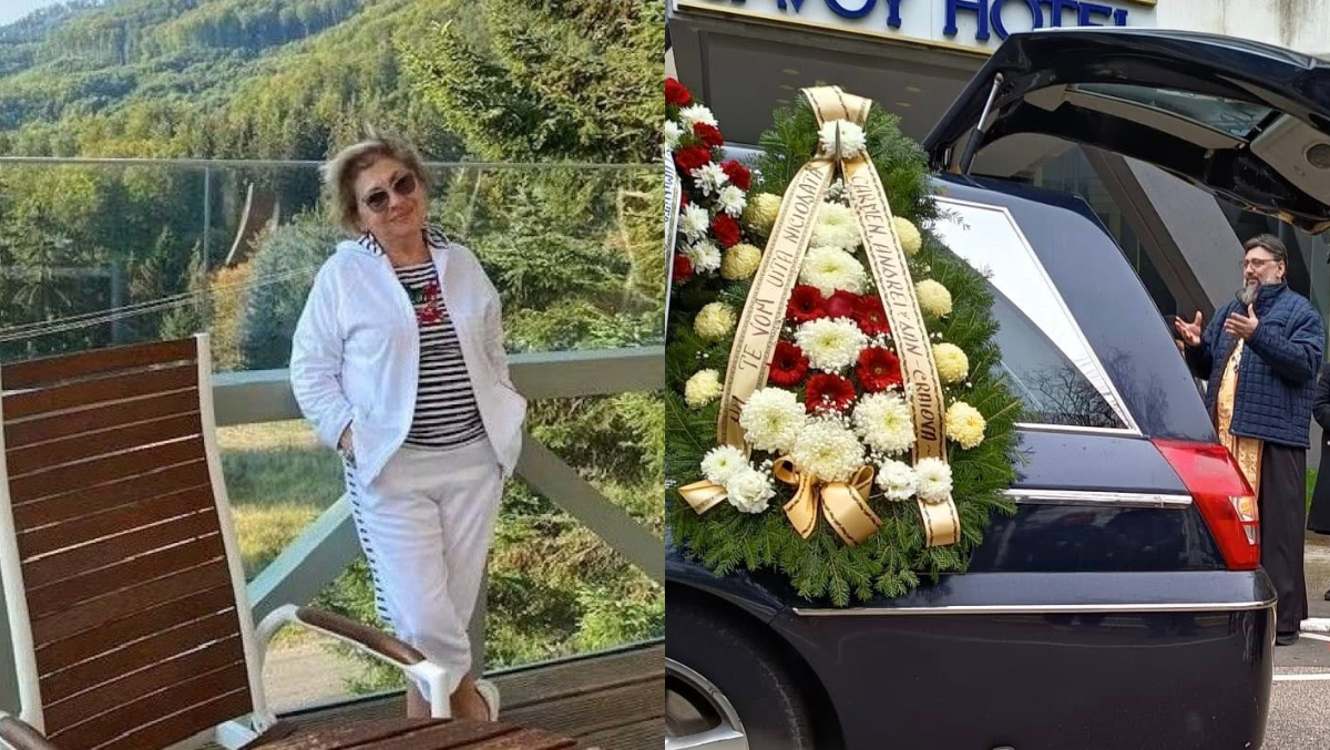 Lacrimi și durere la înmormântarea Angelei Zahiu. Patroana hotelului Savoy din Mamaia a fost condusă pe ultimul drum