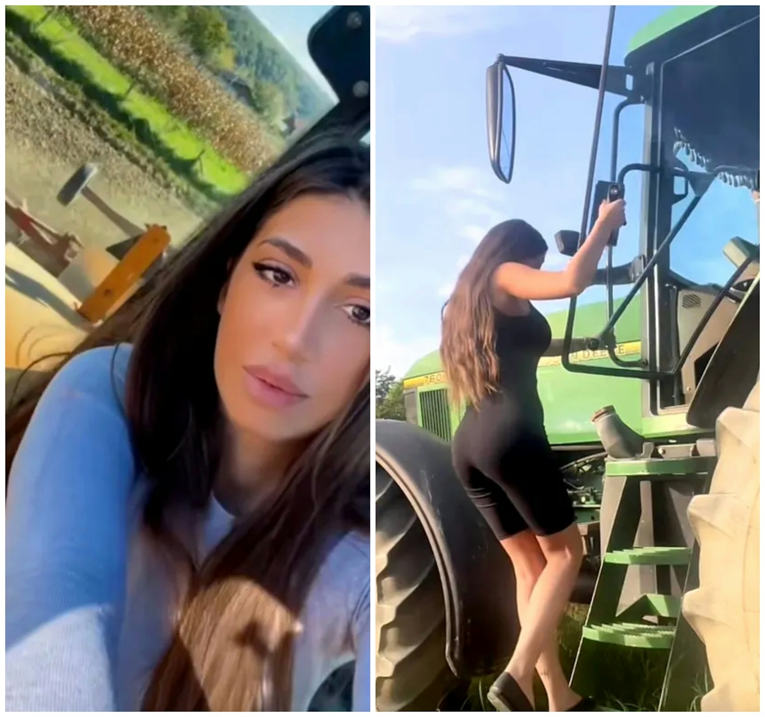 Cum arăta Lavinia, fosta „mână dreaptă” a lui Pescobar, în perioada în care era tractoristă. Cu părul în vânt și motorul turat, domina câmpurile