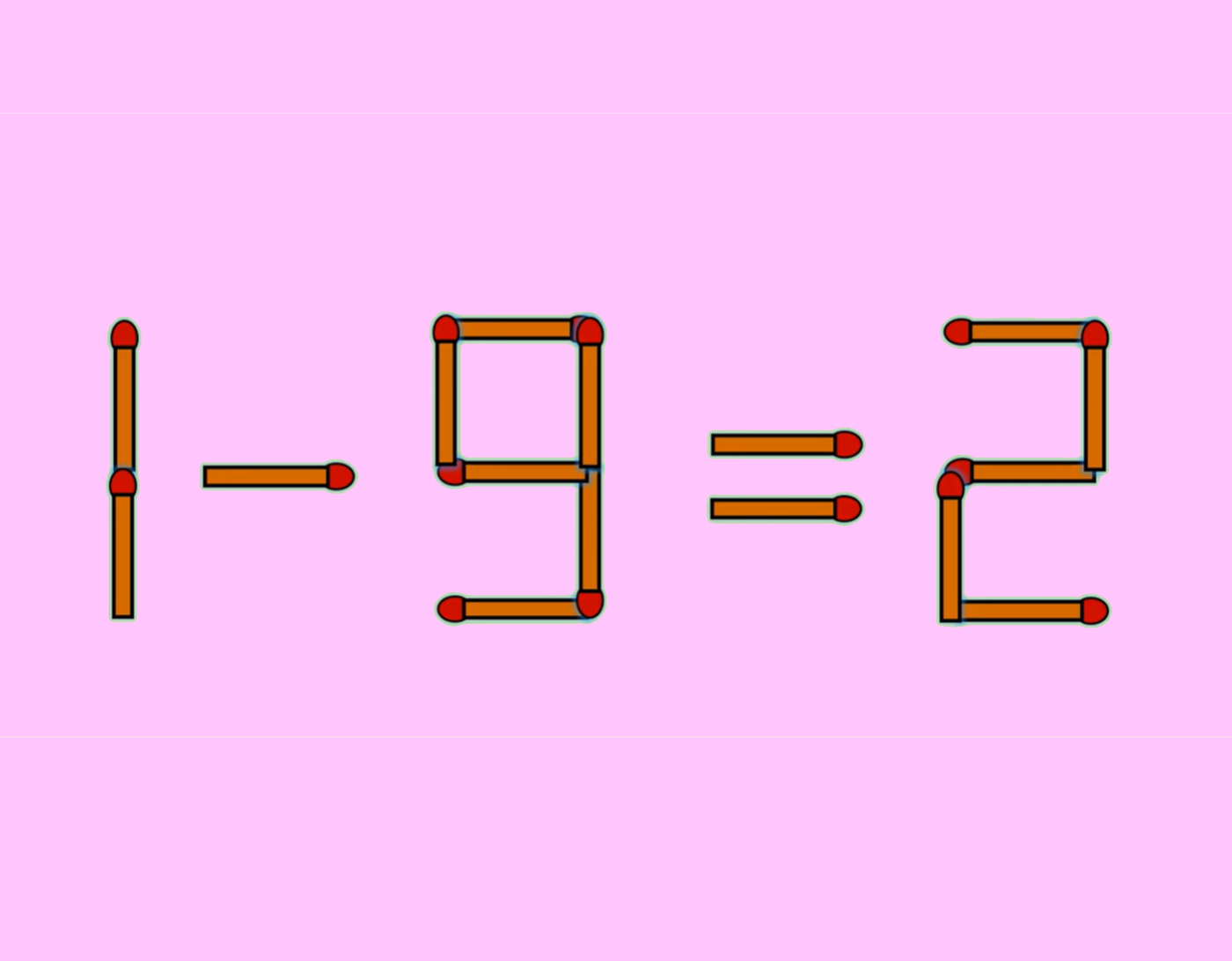 Test IQ pentru adevărații genii | Corectează ecuația 1 – 9 = 2 mutând un singur chibrit