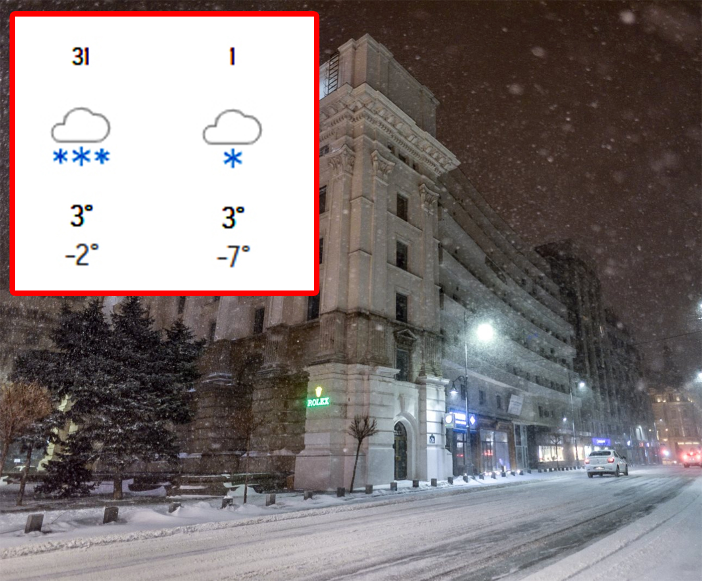 Prognoză meteo Revelion 2026 | În ce orașe din România va ninge, potrivit meteorologilor AccuWeather