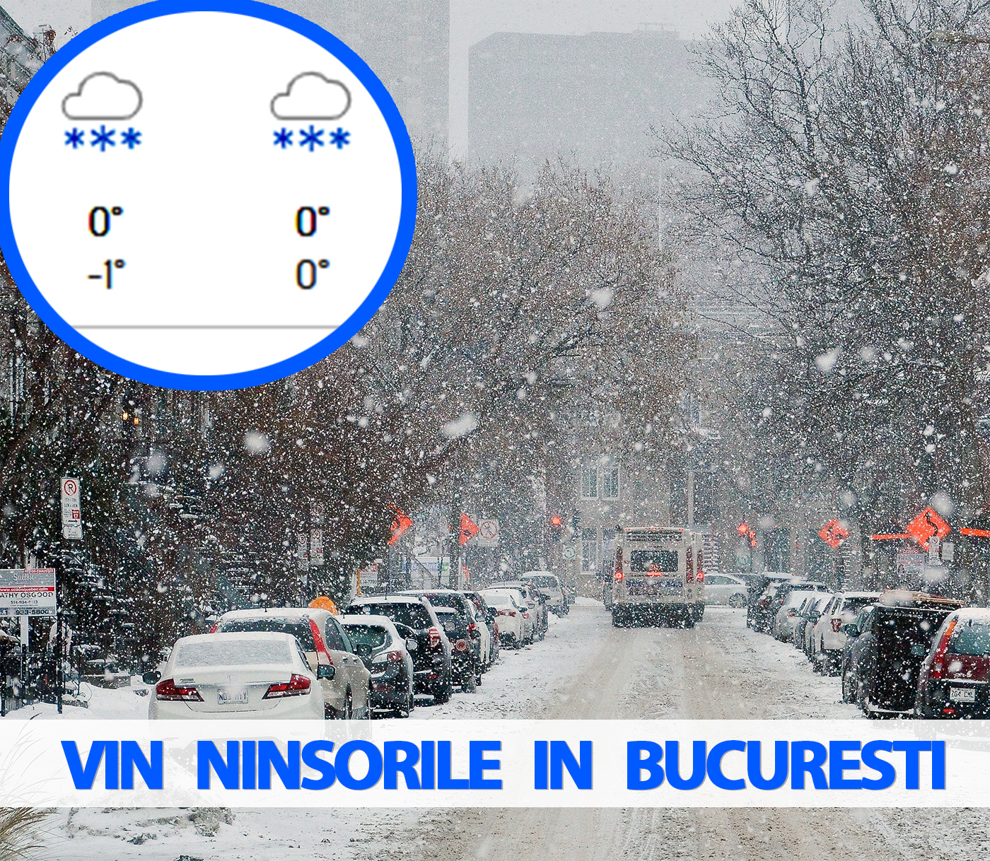 Pe ce dată vin ninsorile în București. Meteorologii Accuweather au schimbat complet prognoza inițială