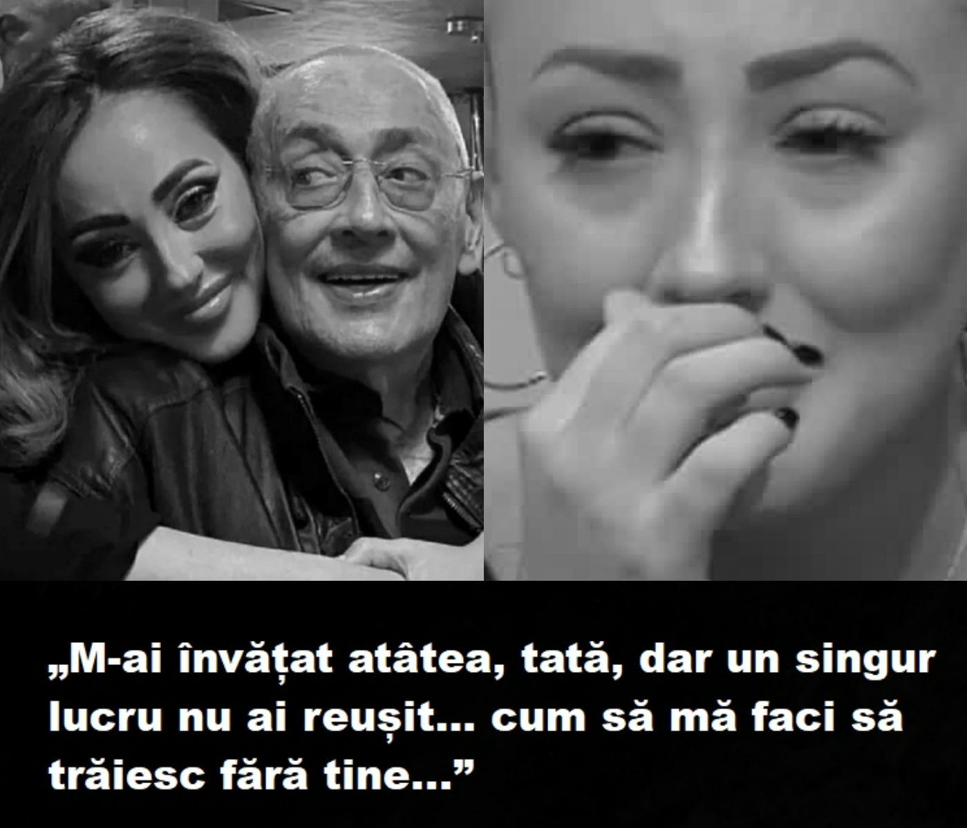 Mesajul sfâșietor al Nidiei Moculescu, după moartea tatălui ei. Fiica lui Horia Moculescu, copleșită de durere: „Erai aerul meu…”