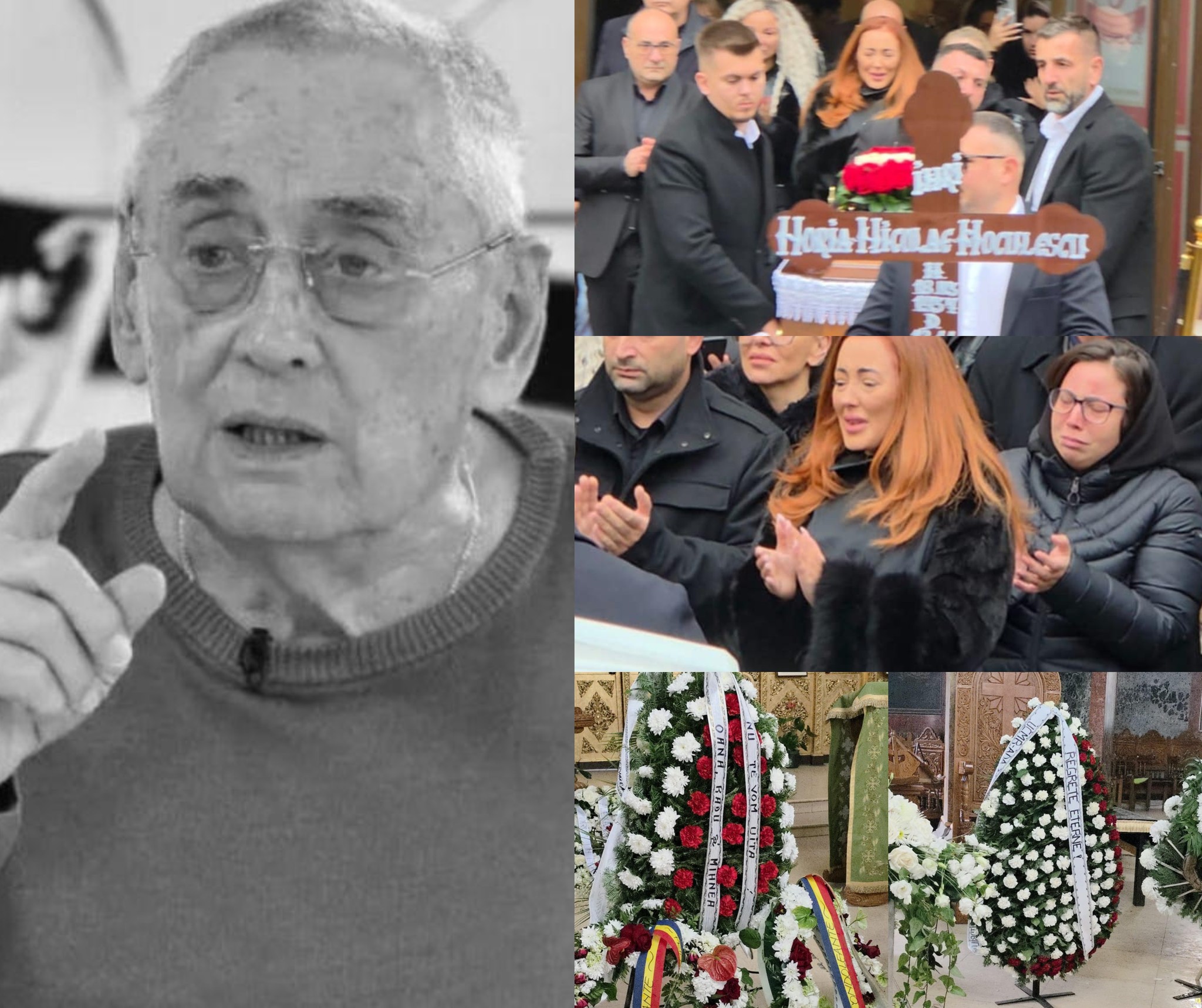 Horia Moculescu, condus pe ultimul drum la Cimitirul Bellu. Aplauze și emoție. Nidia, fiica maestrului, copleșită de durere. Mariana, fosta soție, a lipsit. Ce artiști au venit să-și ia rămas-bun