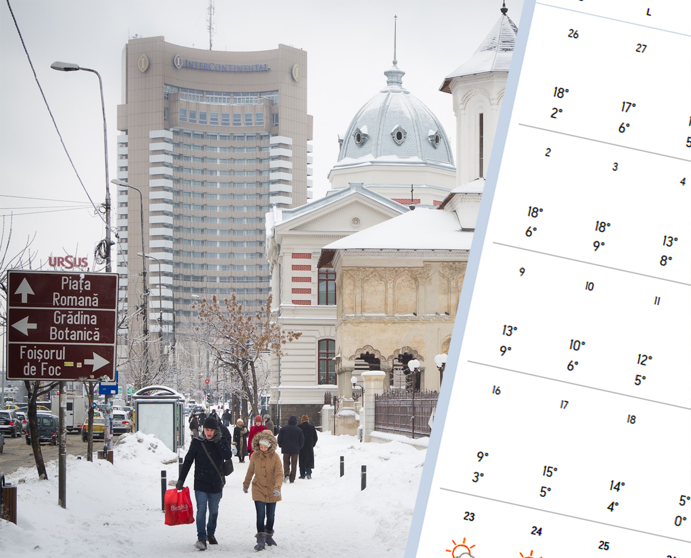 Meteorologii Accuweather au actualizat prognoza! Află când se instalează, de fapt, iarna în București