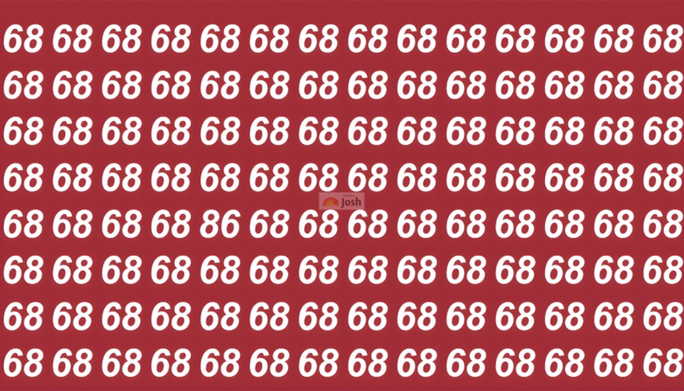 Test de inteligență | Poți găsi singurul număr diferit? Identifică cifra care NU este „68”!