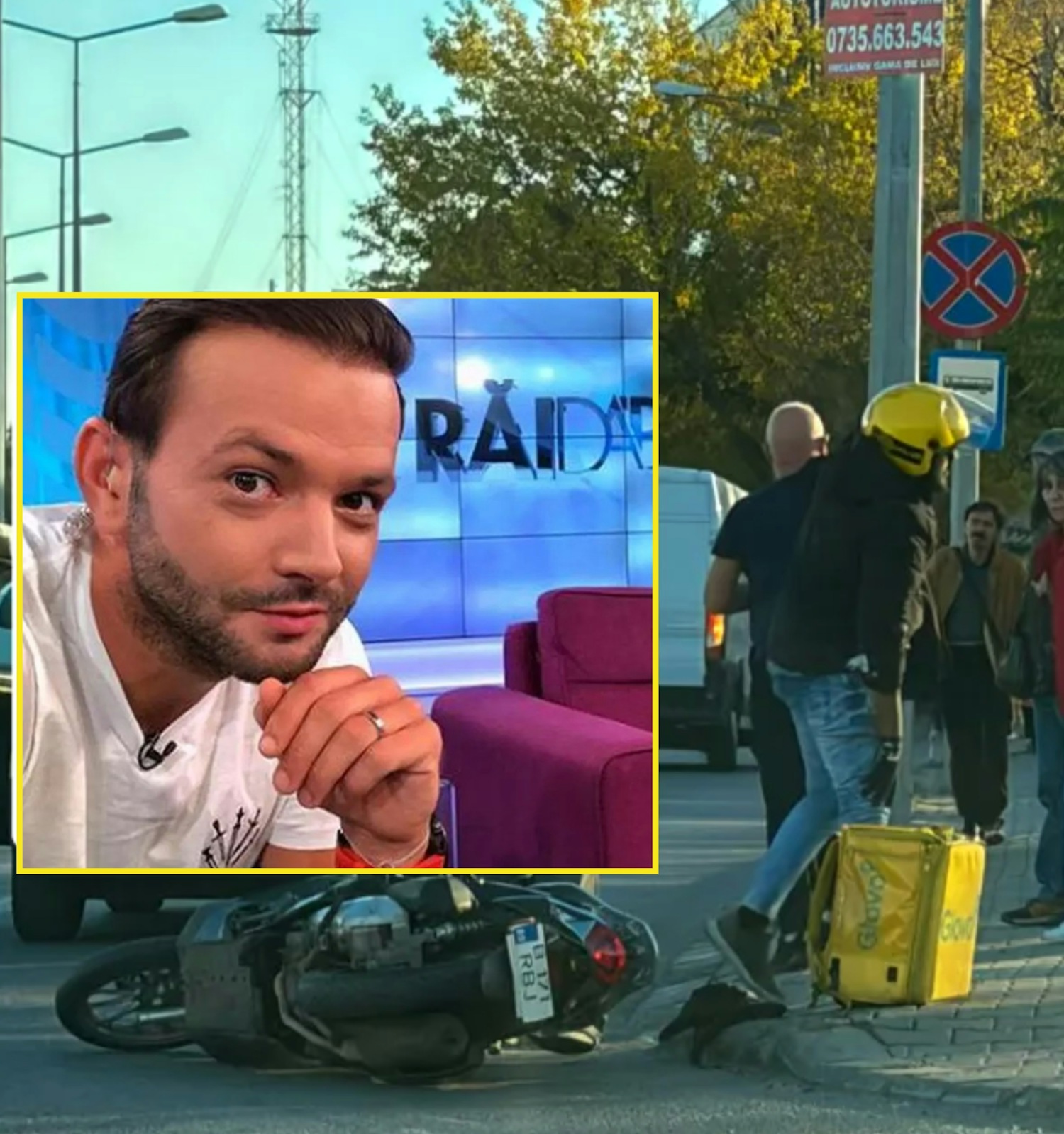 Un alt livrator străin, accidentat în trafic. Mihai Morar, martor al incidentului: „Nu au niciun drept…”