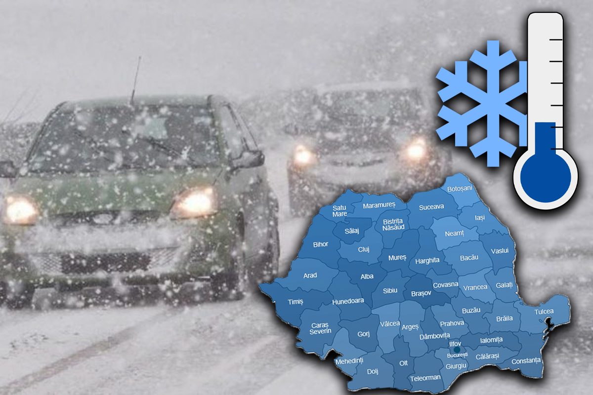 Ger năprasnic și viscol la final de an: România, sub influența aerului polar adus din Groenlanda