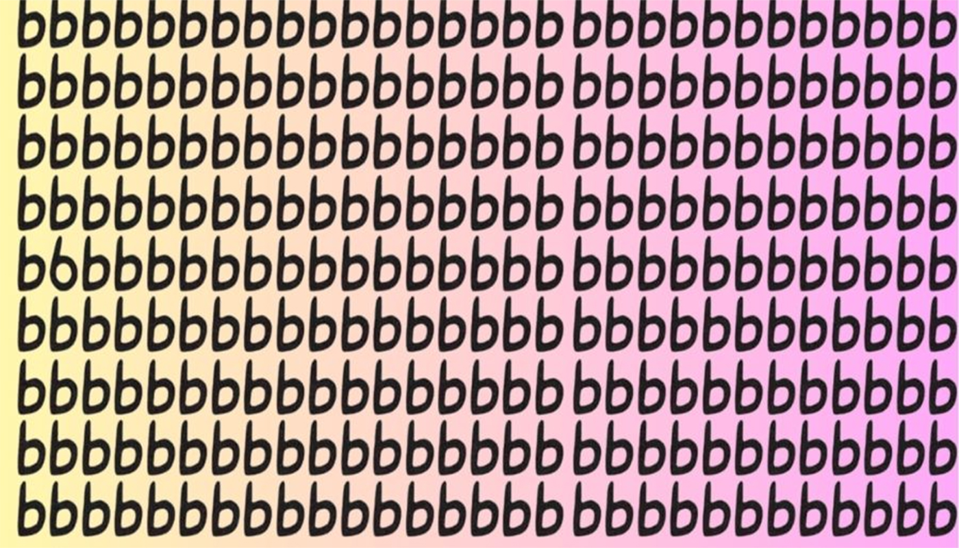 Iluzie optică virală: poți descoperi cifra 6 ascunsă printre zecile de litere „b”?