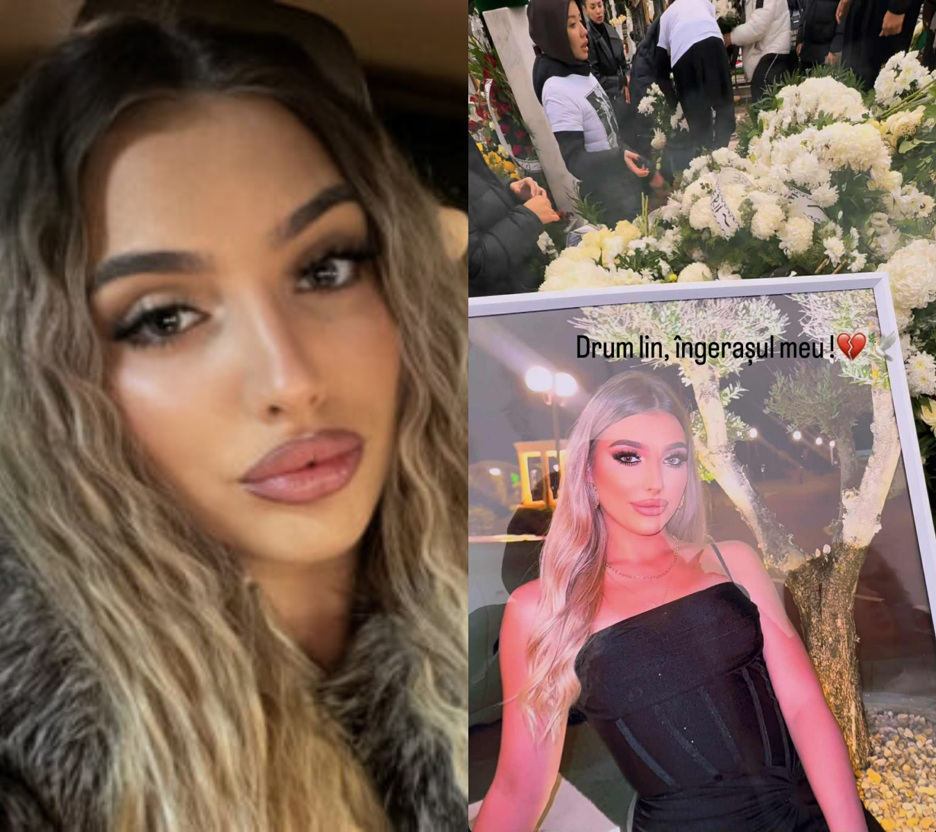 Scene sfâșietoare la înmormântarea Jasminei, tânăra de 20 de ani care a murit în accidentul din Ferentari. Mama ei a cedat de durere: