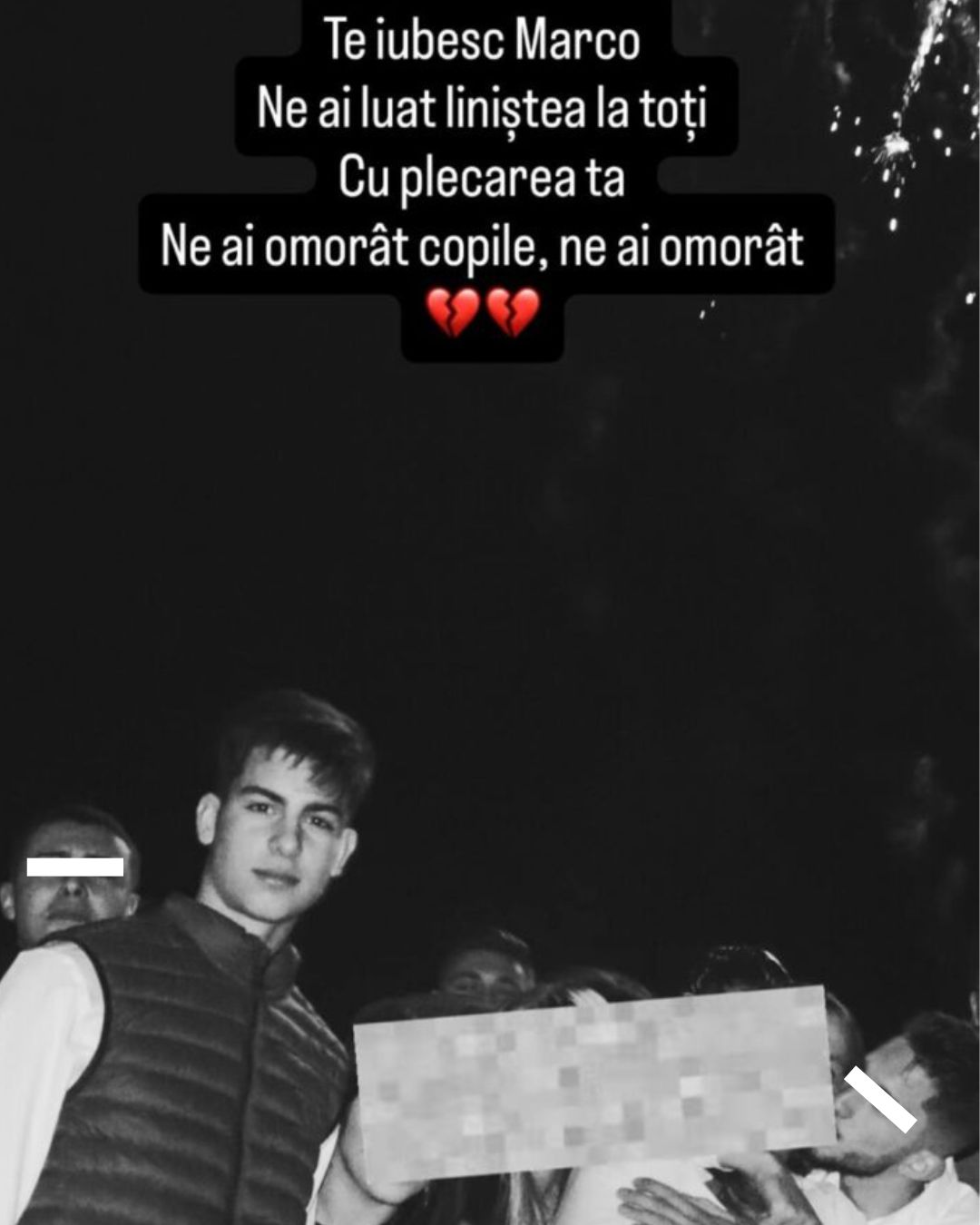 Primele rezultate ale necropsiei lui Marco, tânărul de 18 ani care s-a stins brusc după un majorat.