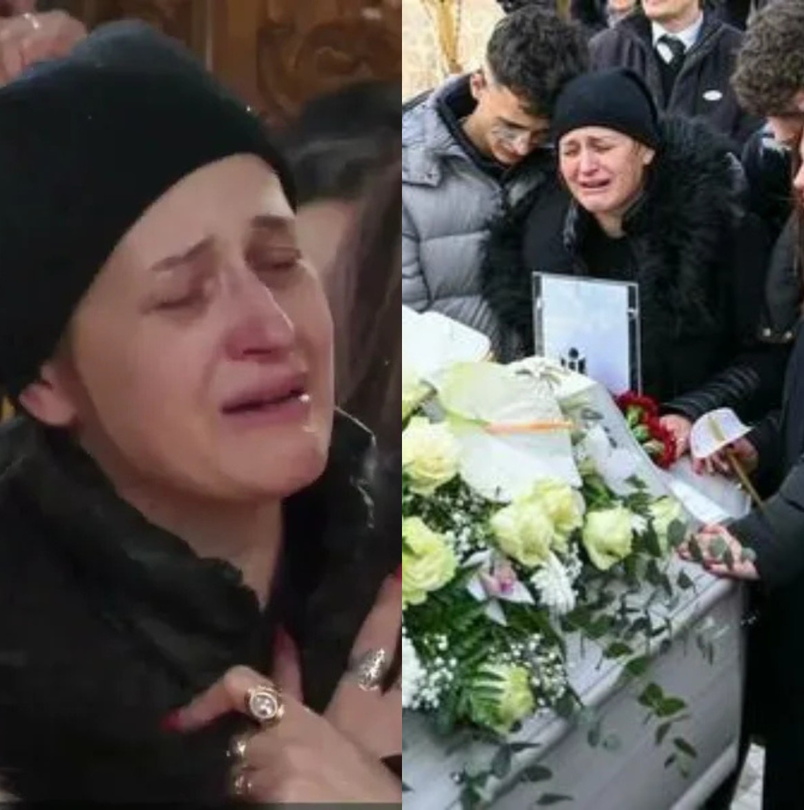 Imaginile durerii de la înmormântarea lui Sergiu, tânărul din Italia. Strigătul mamei a sfâșiat liniștea