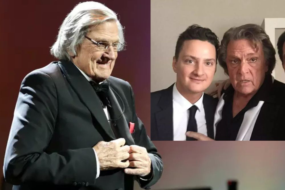 Florin Piersic și fiul său cel mic, moment emoționant la aniversarea de 90 de ani. Revedere de suflet