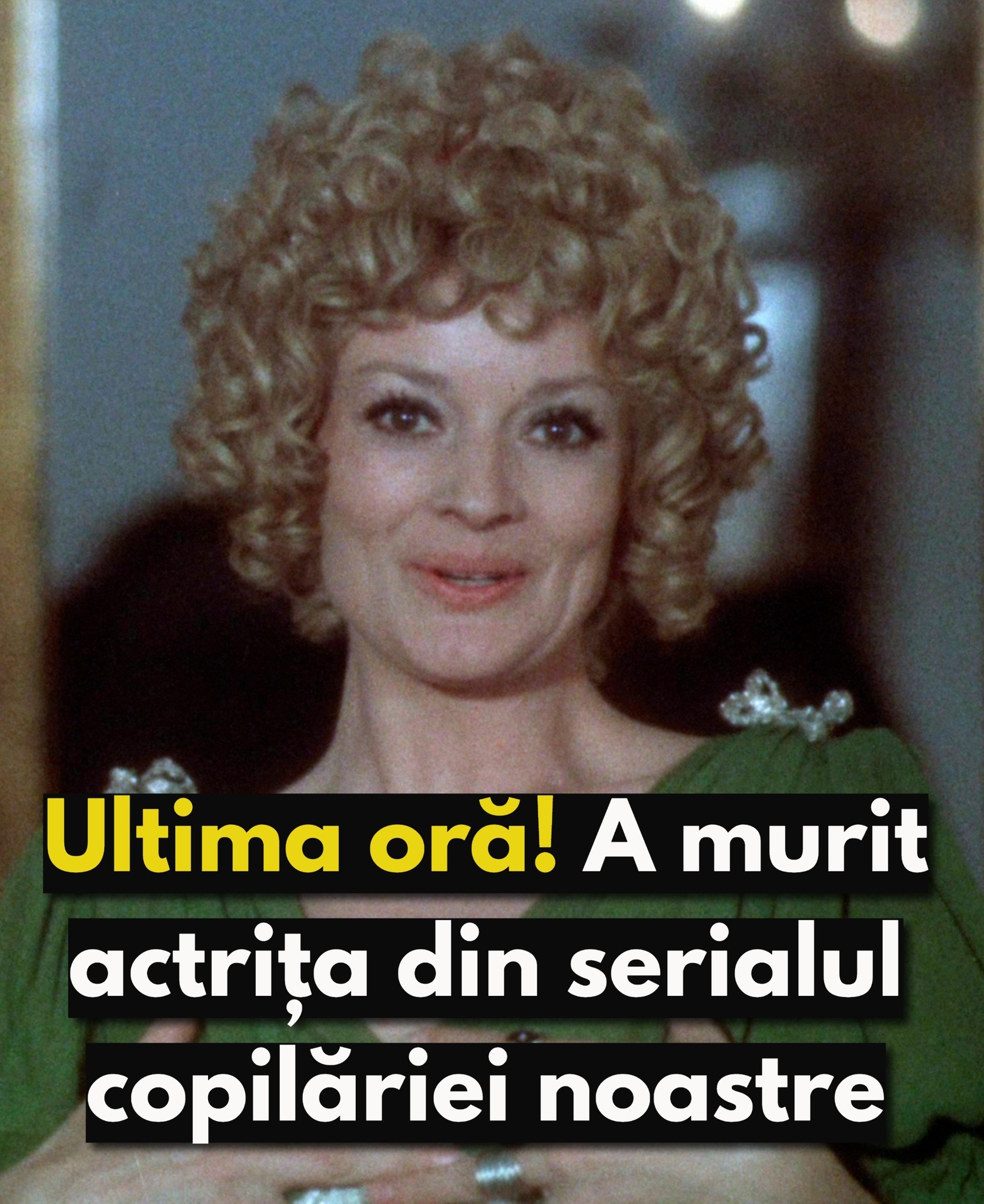 Ultima oră! O legendă a ecranului s-a stins… actrița din serialul copilăriei noastre, încă difuzat la TV în România