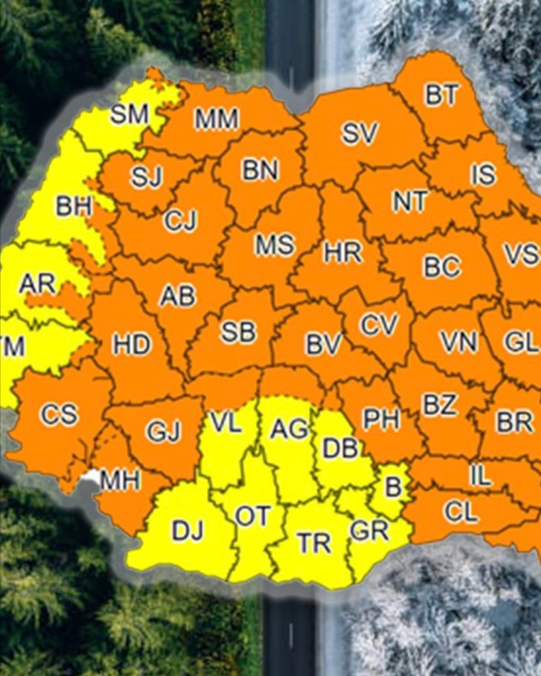Avertizare ANM: Vremea se schimbă brusc la început de martie! Un nou val de aer polar lovește România!