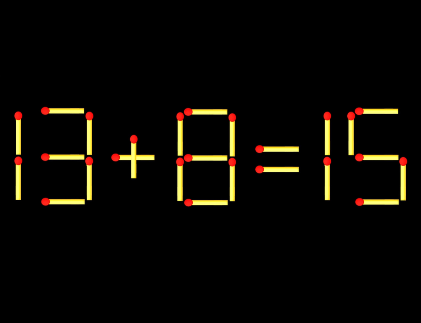 Test de inteligență: Mută un singur chibrit și corectează ecuația!