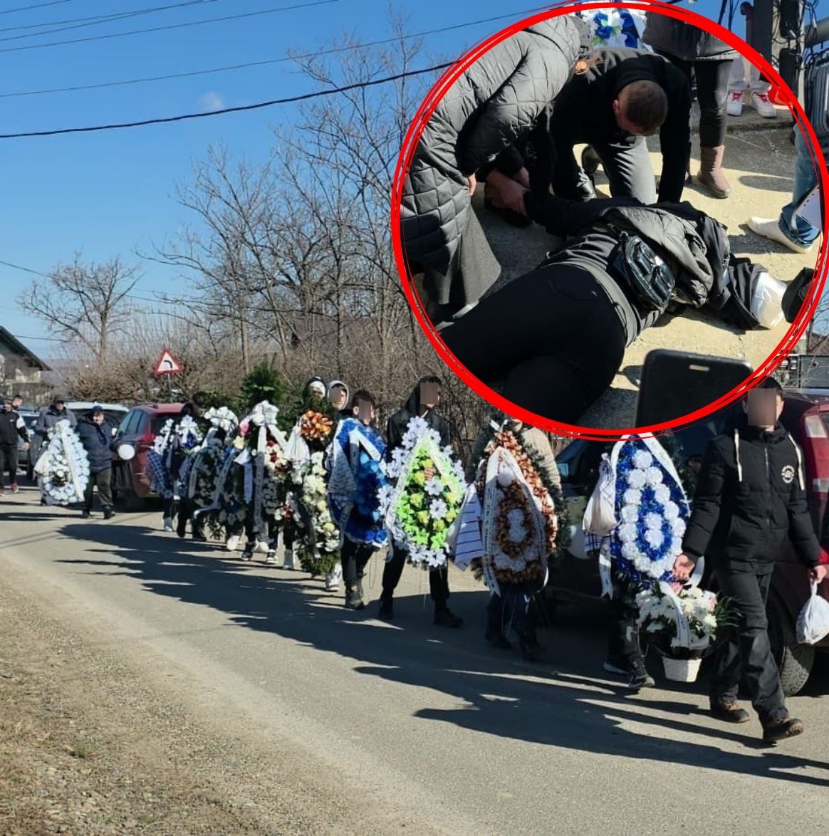 Mama lui Dănuț, elevul care s-a stins la ora de sport, s-a prăbușit în fața bisericii