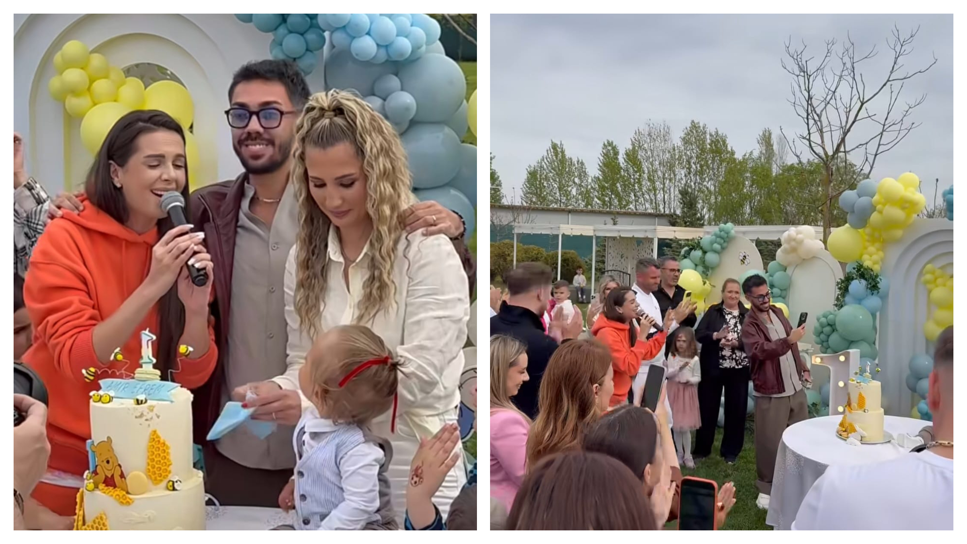 Fiul Claudiei Puican și al lui Armin Nicoară a împlinit un an. Moment special la tăierea moțului