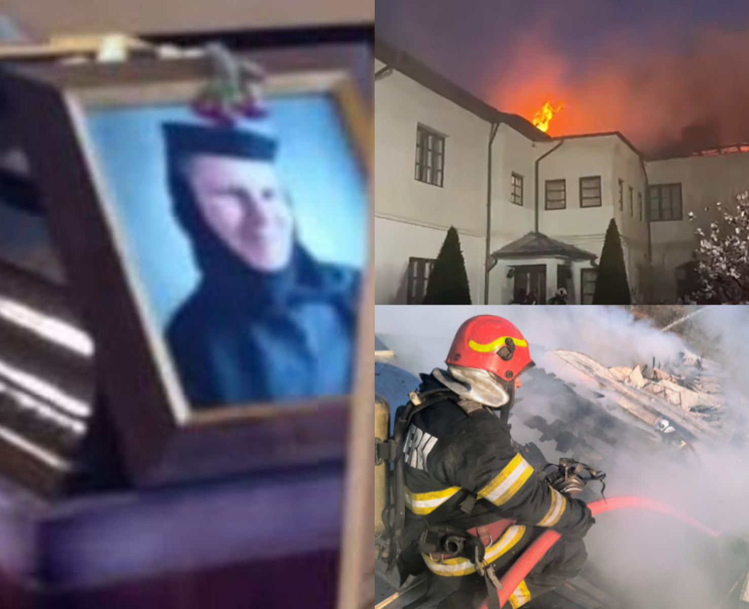 Maica Maria, pierdută în incendiul de la Mănăstirea Bistrița. Comunitatea și-a luat rămas bun