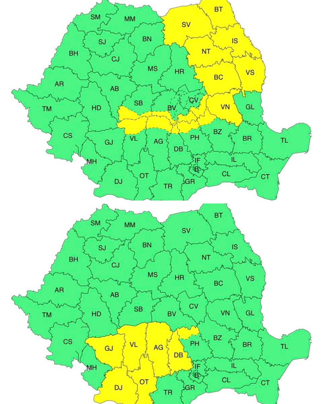 Weekend cu vreme severă în România! Cod galben de ploi, furtuni și vânt puternic în mai multe regiuni
