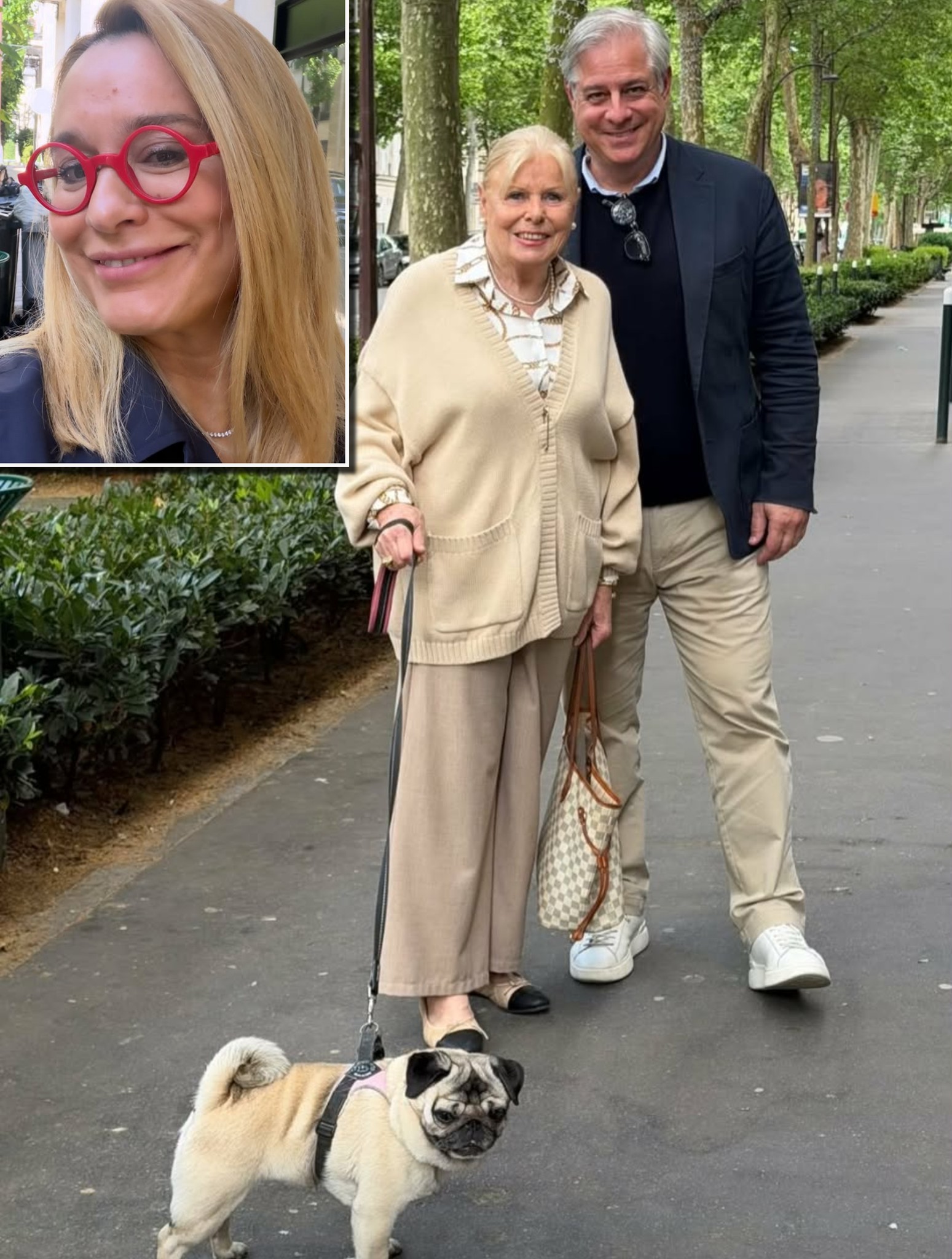Soacra Andreei Esca a furat toate privirile în Franța!  Mama lui Alexandre Eram, eleganță de film franțuzesc, iar fanele au observat imediat asemănarea cu Alexia.