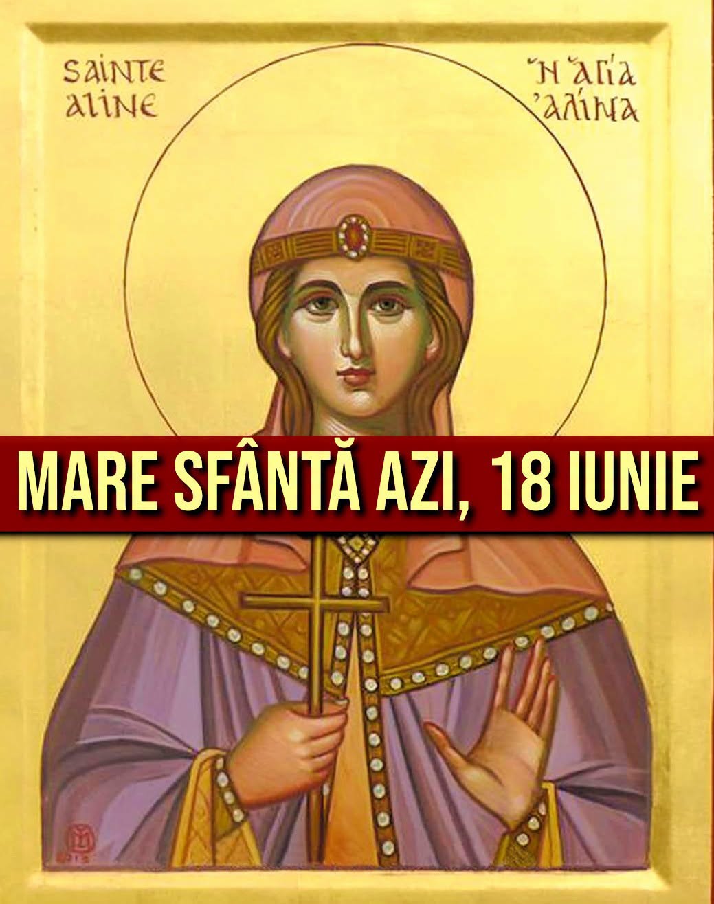 Sfânta Muceniță Alina, ocrotitoarea celor care poartă acest nume. Povestea impresionantă a tinerei care și-a dat viața pentru credință