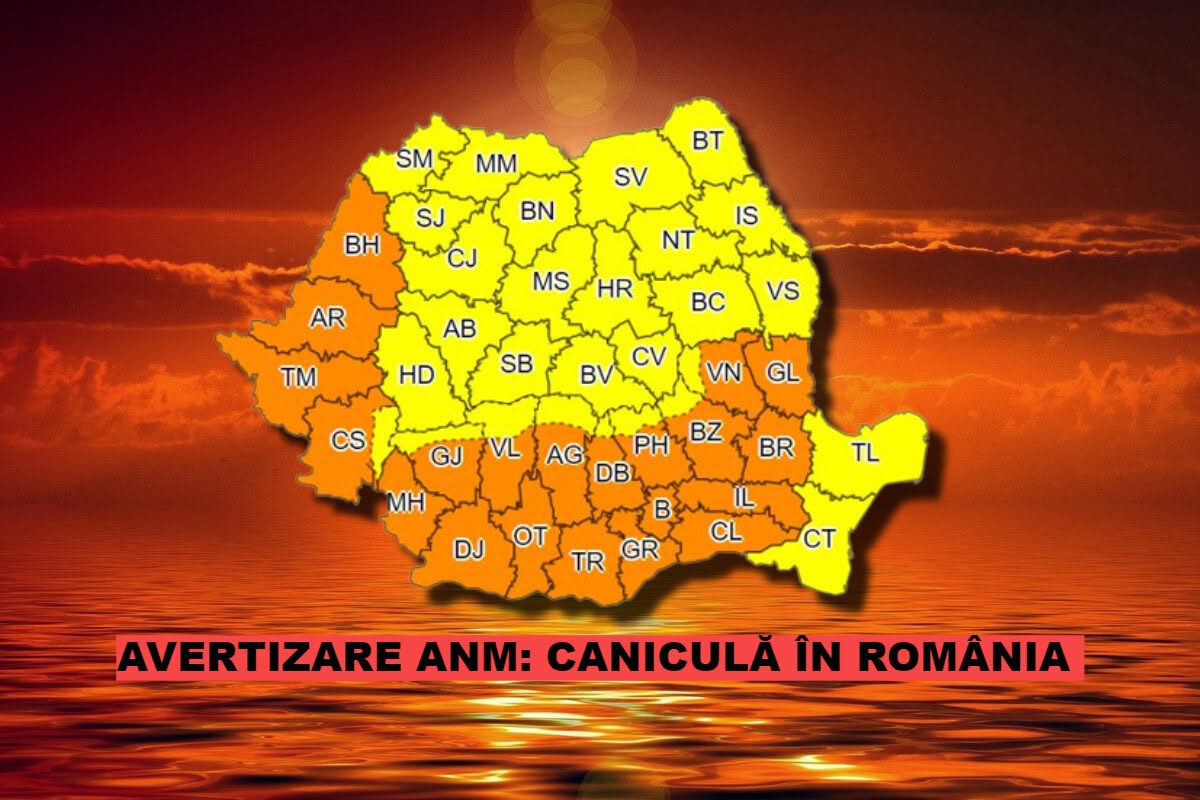 România, sub cupolă de foc. Temperaturi de 36 de grade în 15 județe