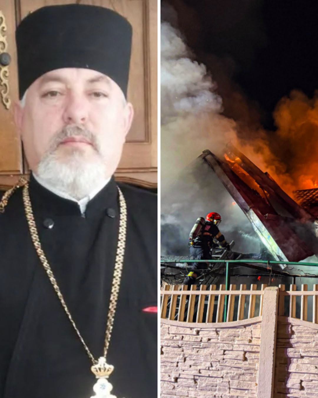 Preotul Clement Popa și-a pierdut viața după ce s-a întors în locuința cuprinsă de flăcări