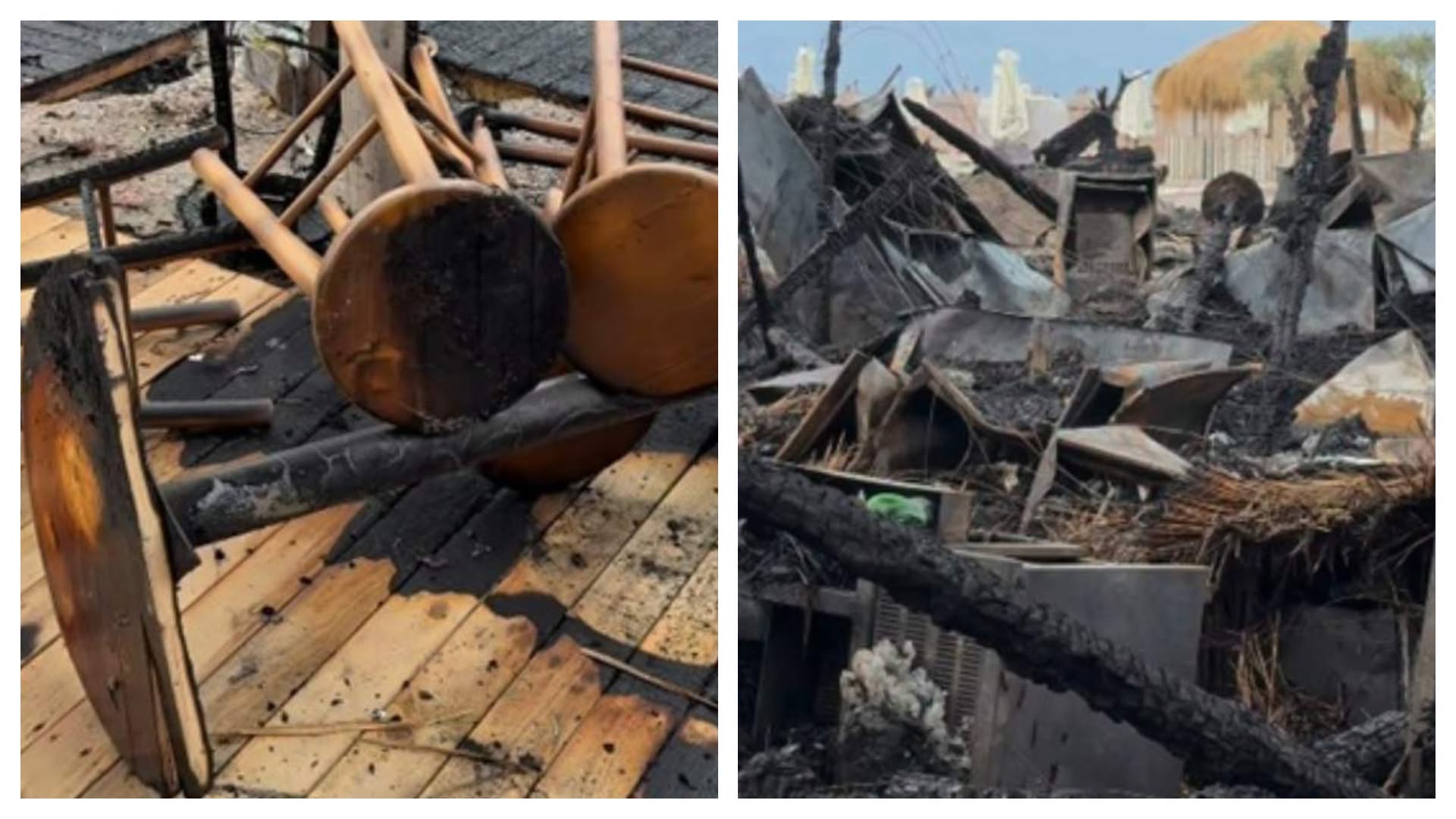 Incendiu devastator în Mamaia! Două plaje celebre au fost mistuite de flăcări în doar câteva ore