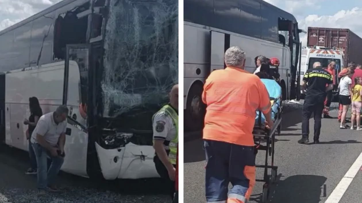 Impact puternic pe Autostrada Soarelui! Autoritățile au activat Planul Roșu după accidentul cu zeci de pasageri
