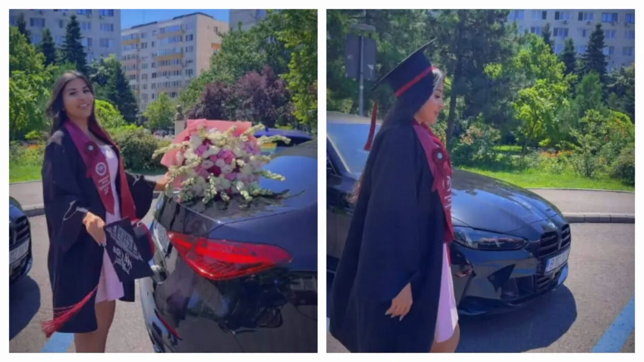 Moment de mândrie în familia lui Sile Cămătaru! Fiica sa cea mică a absolvit Facultatea de Drept și a sărbătorit alături de cei dragi