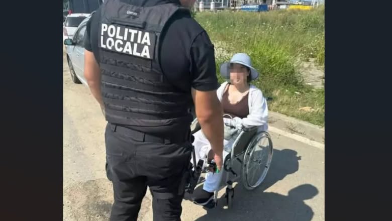 O sesizare privind cerșetoria a scos la iveală o situație neașteptată în București. Ce au descoperit polițiștii lângă o tânără aflată în scaun cu rotile